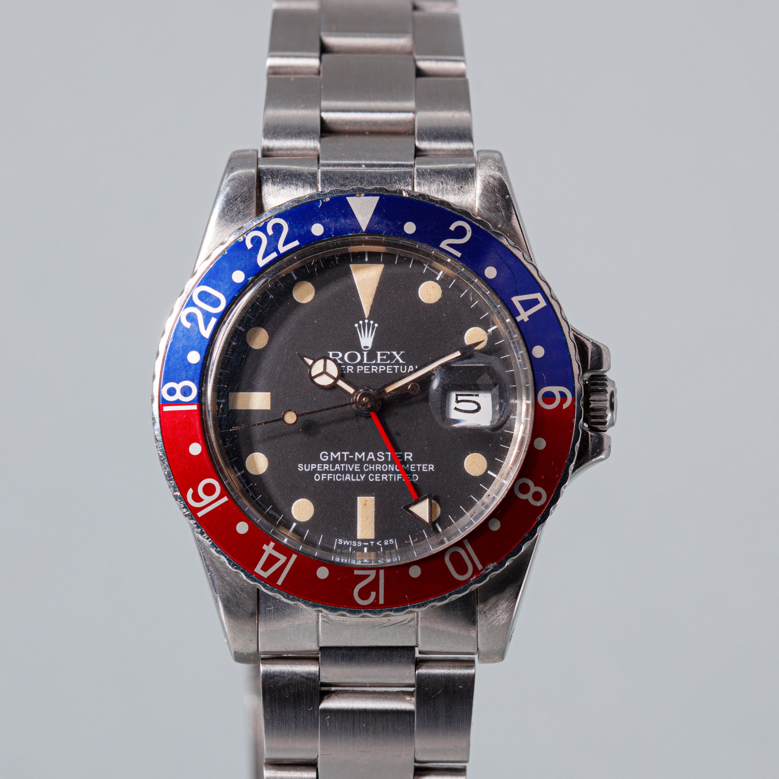 ROLEX GMT MASTER REF 16750 MAT DIAL MK1 