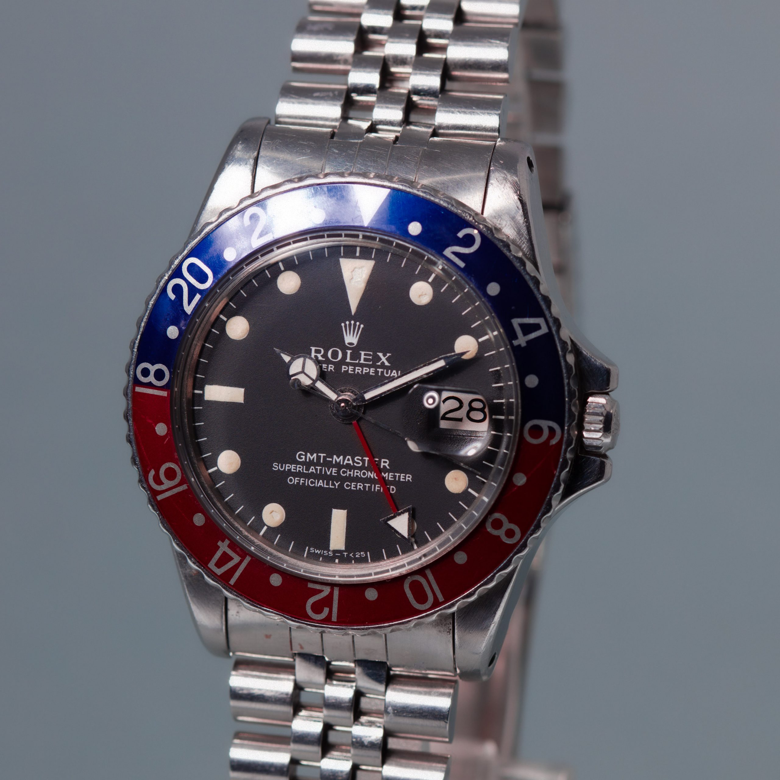 ROLEX GMT MASTER REF 1675 LONG E from 