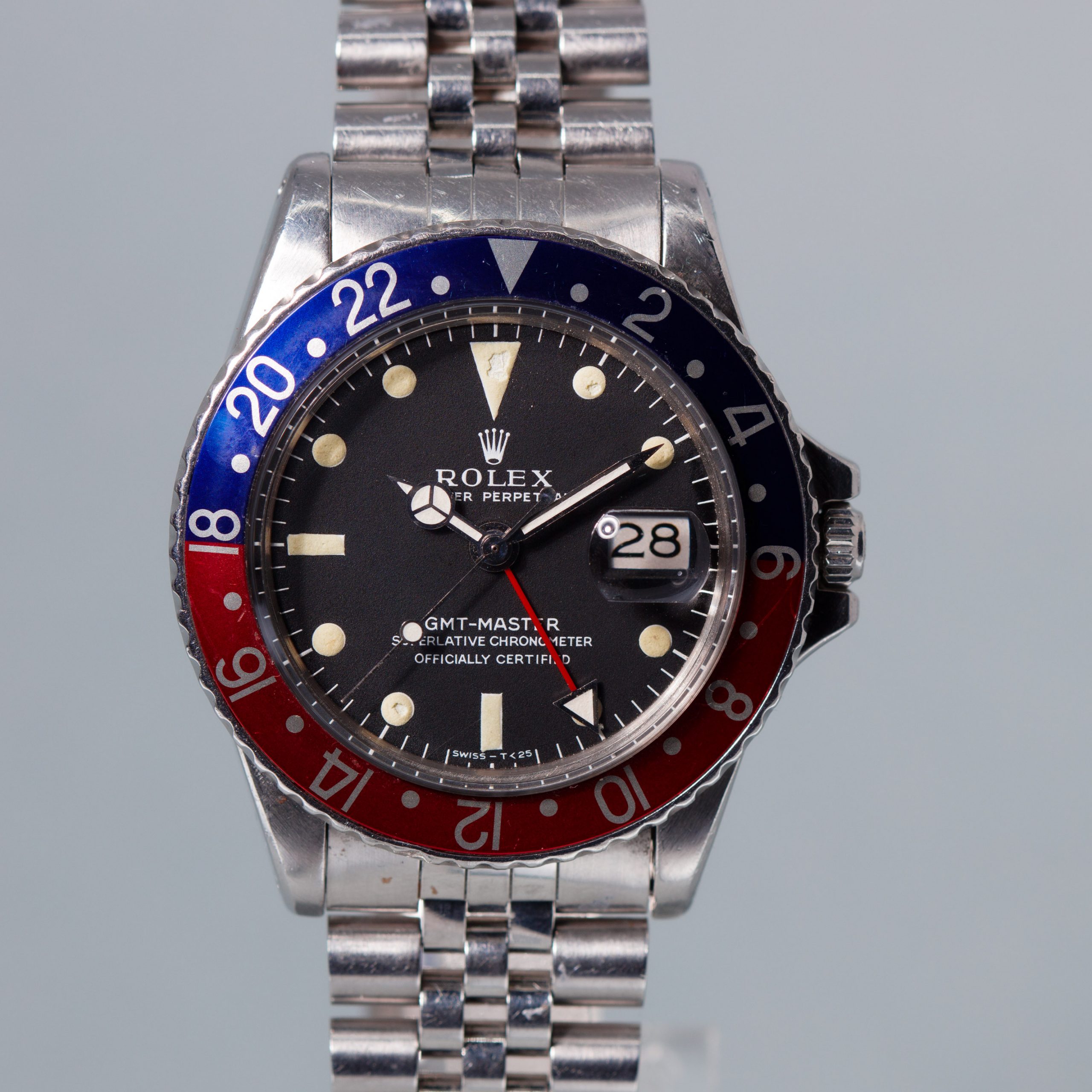 ROLEX GMT MASTER REF 1675 LONG E from 