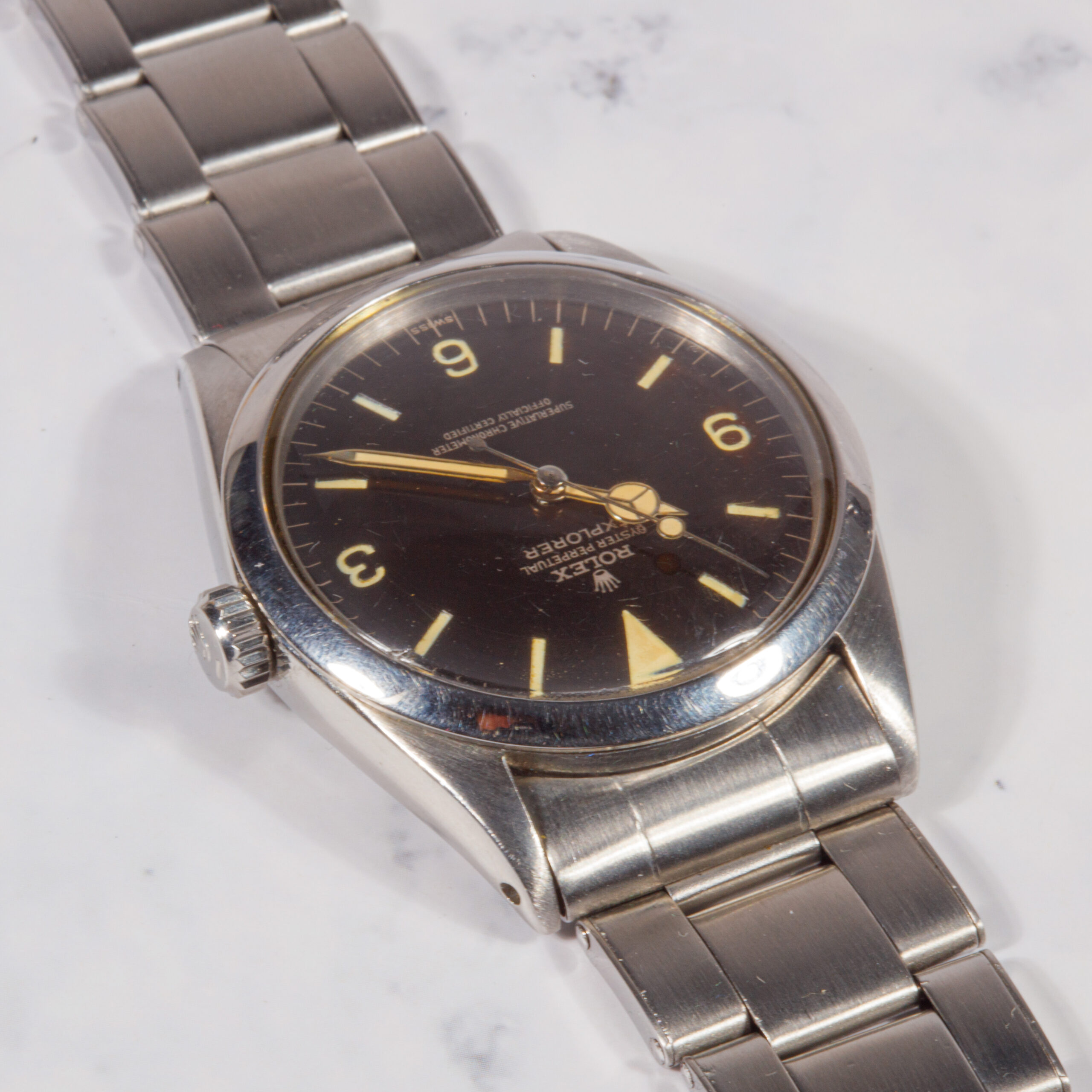 ROLEX EXPLORER I REF 1016 TROPICAL GILT SWISS UNDERLINE CDF FROM 63 N°1052xxx _0001_Calque 3