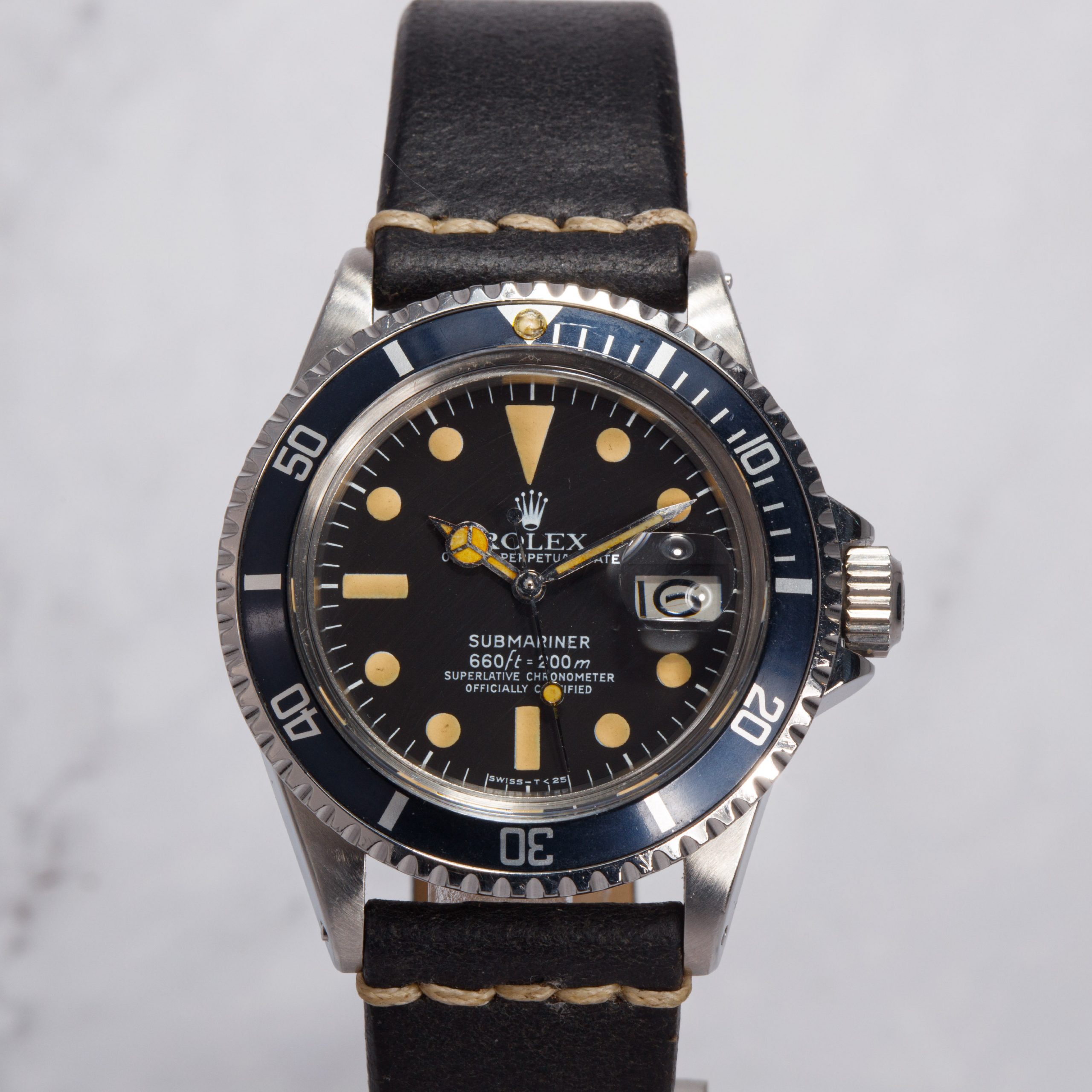 Rolex submariner date ref 1680 white mk1 pumpkin • PARIS HEURE