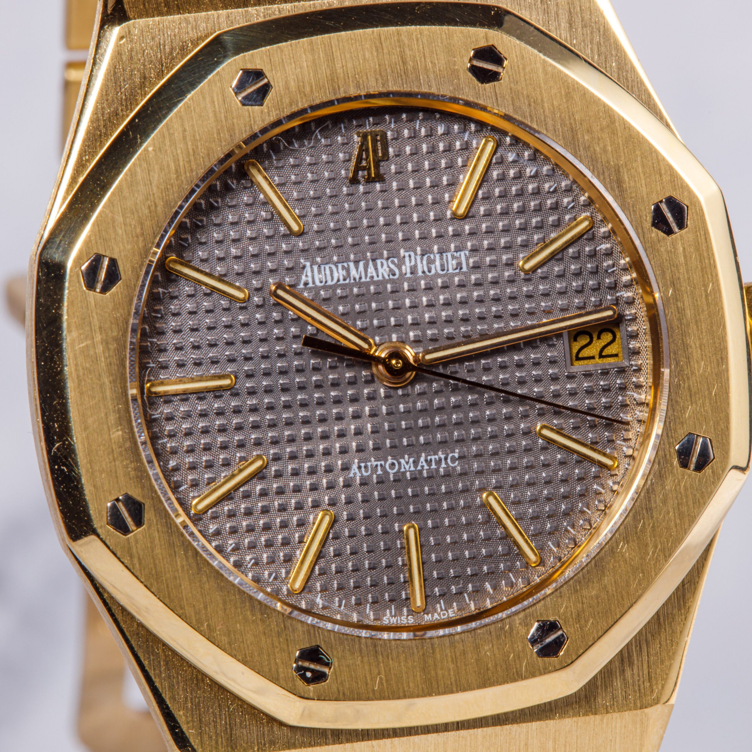 AUDEMARS PIGUET ROYAL OAK REF 14790 FULL GOLD 18K GREY DIAL FROM 1994 _0003_Calque 18