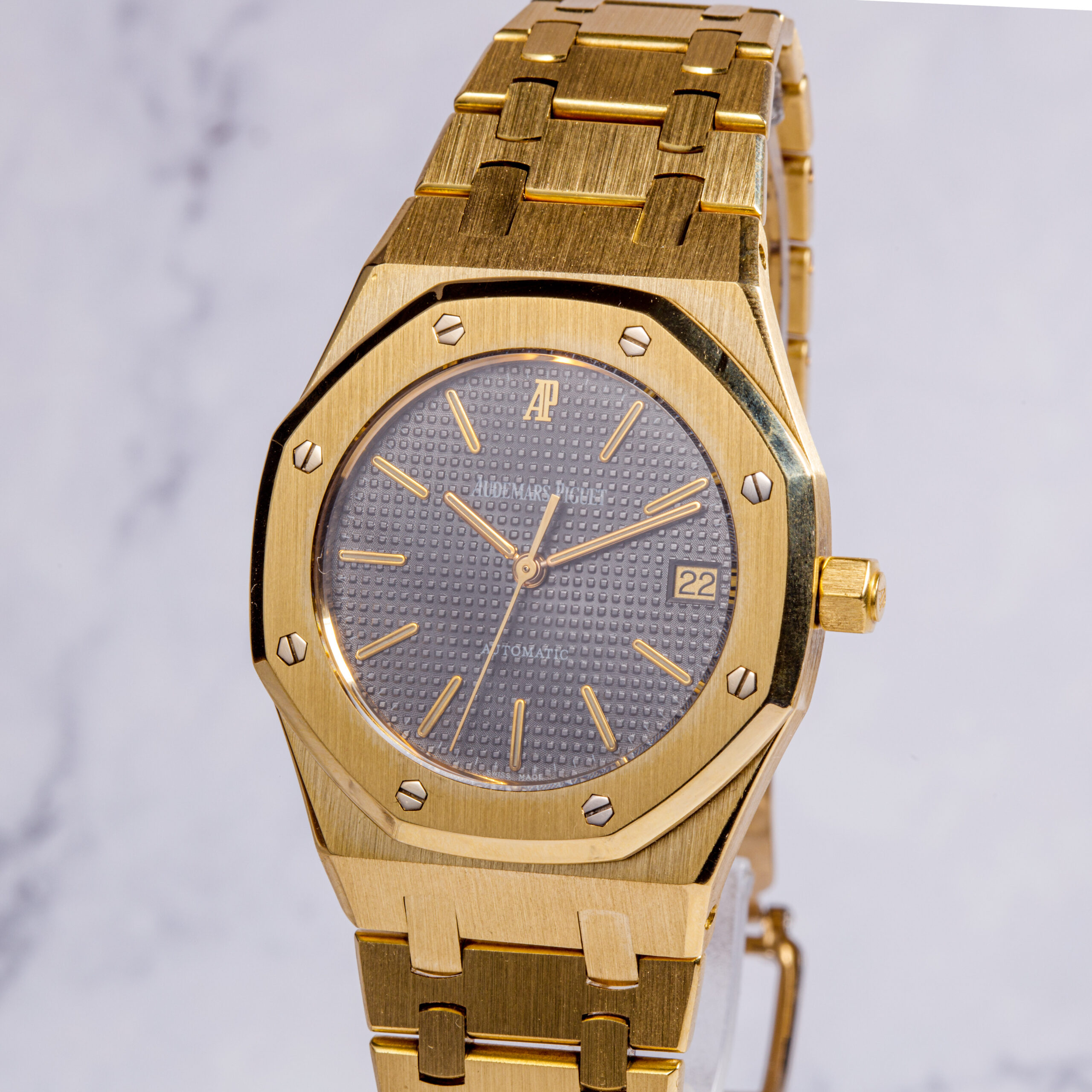 AUDEMARS PIGUET ROYAL OAK REF 14790 FULL GOLD 18K GREY DIAL FROM 1994 _0008_Calque 11