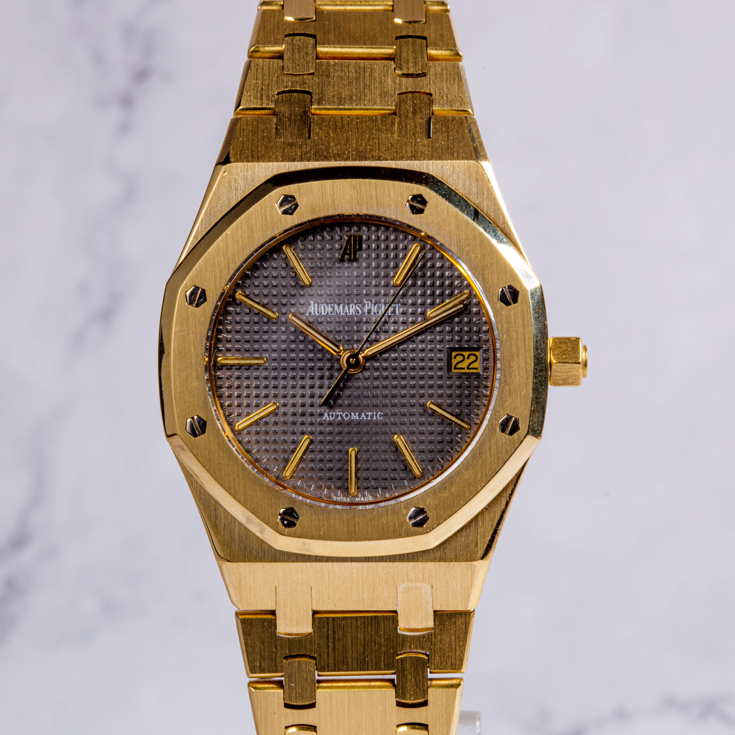 AUDEMARS PIGUET ROYAL OAK REF 14790 FULL GOLD 18K GREY DIAL FROM 1994 _0009_Calque 10